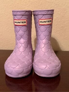 Hunter Kids Lavender/mermaid Rain Boots